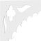 Ekena Millwork Wellington Architectural Grade PVC Bracket, 5/8"W X 16"D X 16"H BKTP01X16X16WE - alternate 4